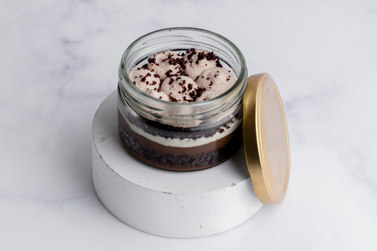 Vanilla Chocolate Parfait (Vegan, Sugar free, Gluten free)