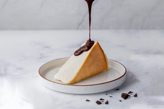 Sebastian Cheese Cake(Served with Chocolate Sauce)